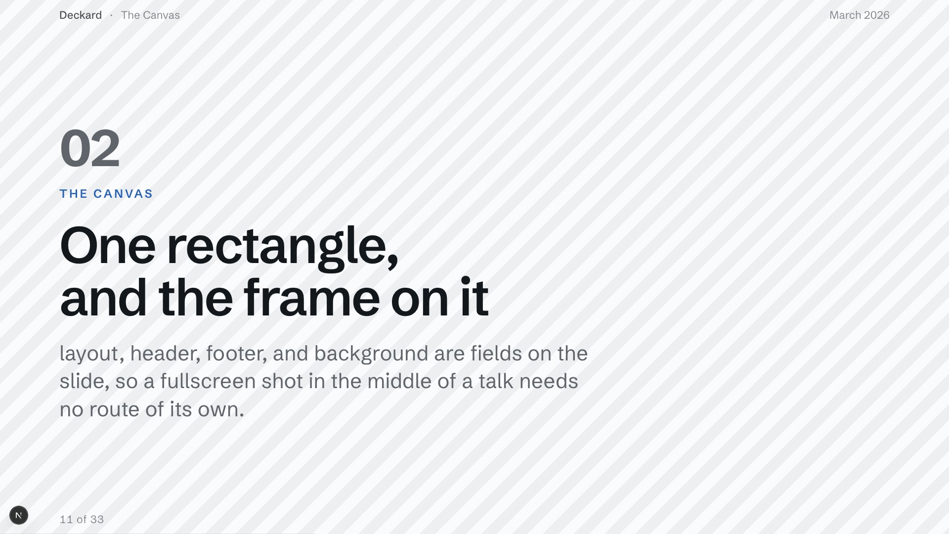 Section break slide preview