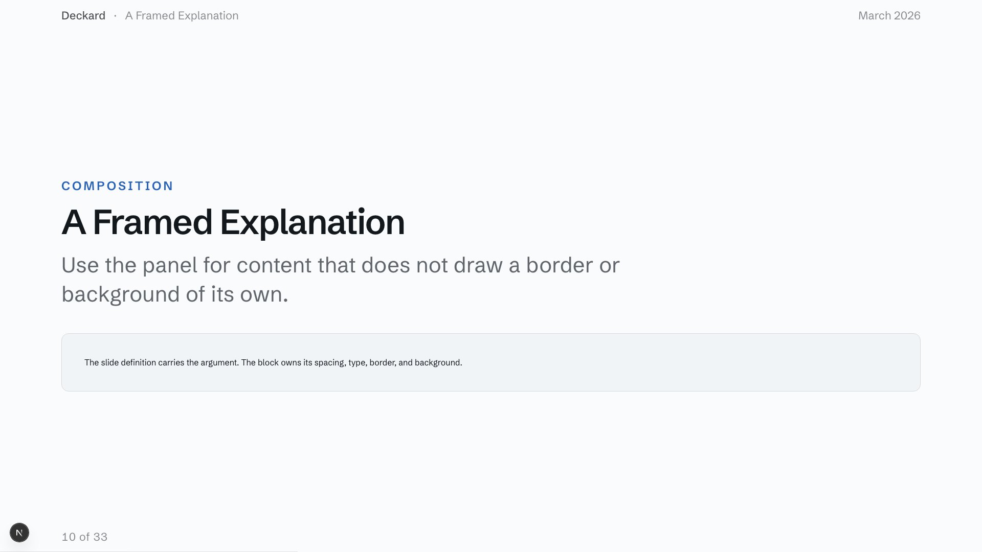 Framed explanation slide preview